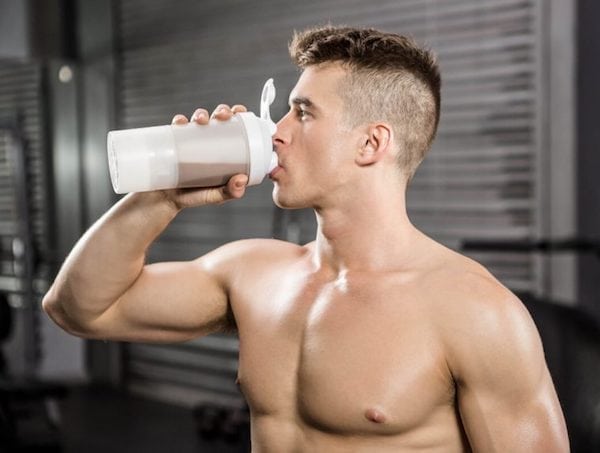 Drinking Protein Shake